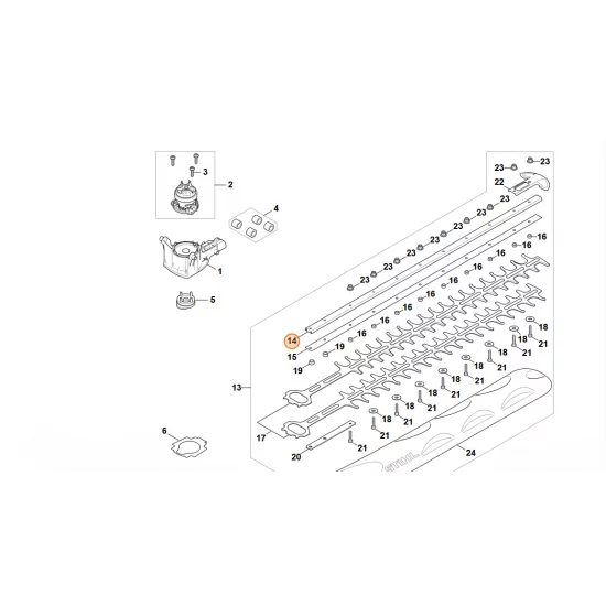 STIHL  Prowadnik HA07 641 4600